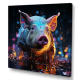 Digital Delight Night Hog - Pig Home Decor Art