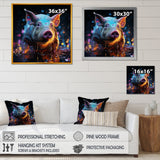 Digital Delight Night Hog - Pig Home Decor Art