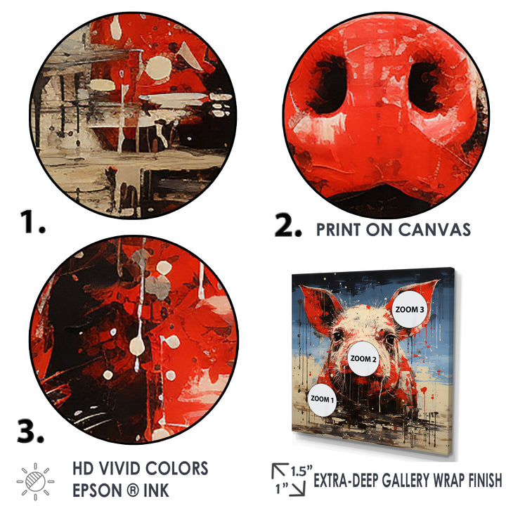 Flamenco Swine - Pig Bedroom Wall Art