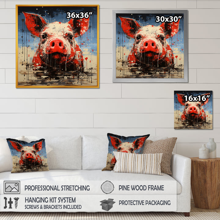 Flamenco Swine - Pig Bedroom Wall Art
