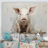 The Art Of Pigs - Pig Canvas Wall Art