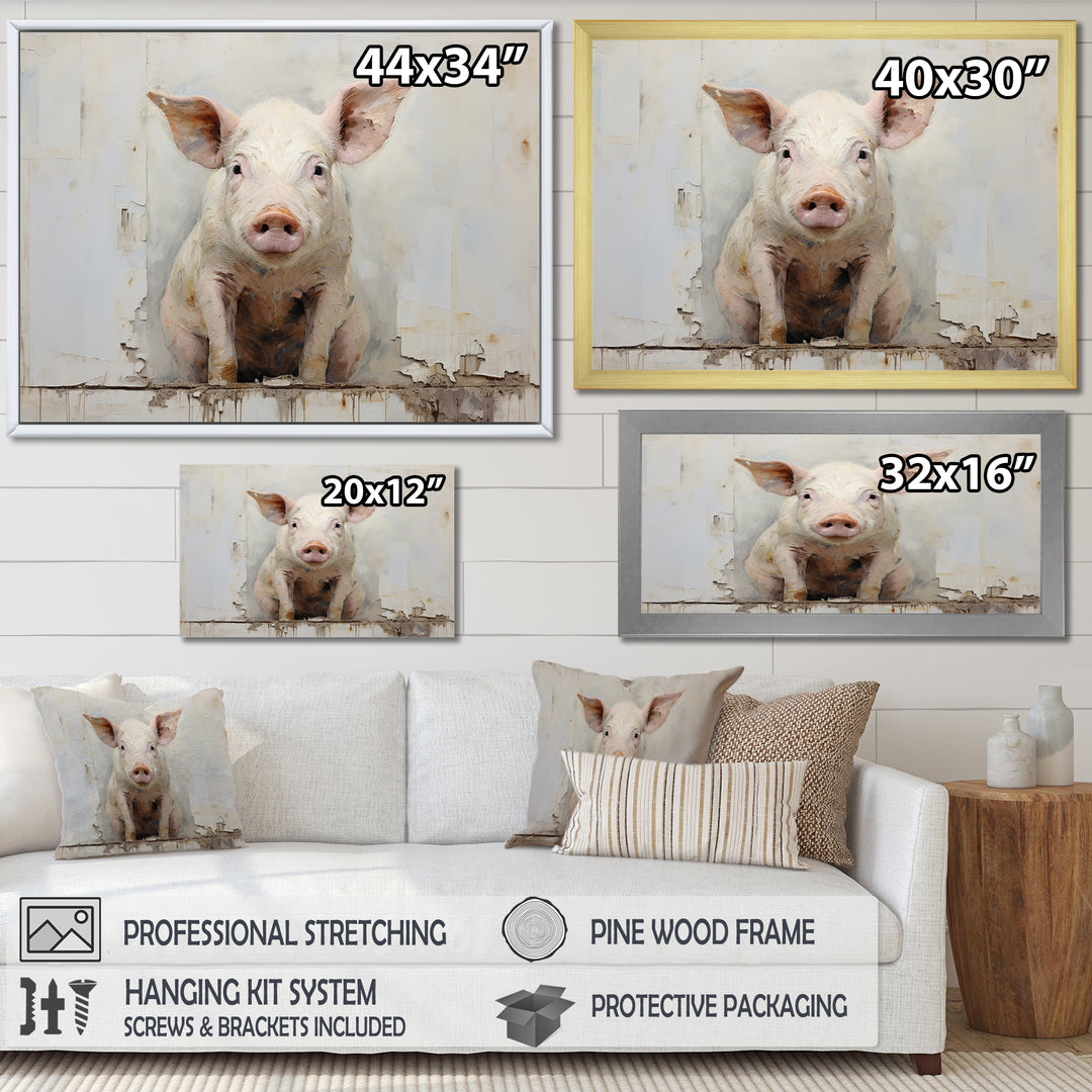 The Art Of Pigs - Pig Canvas Wall Art