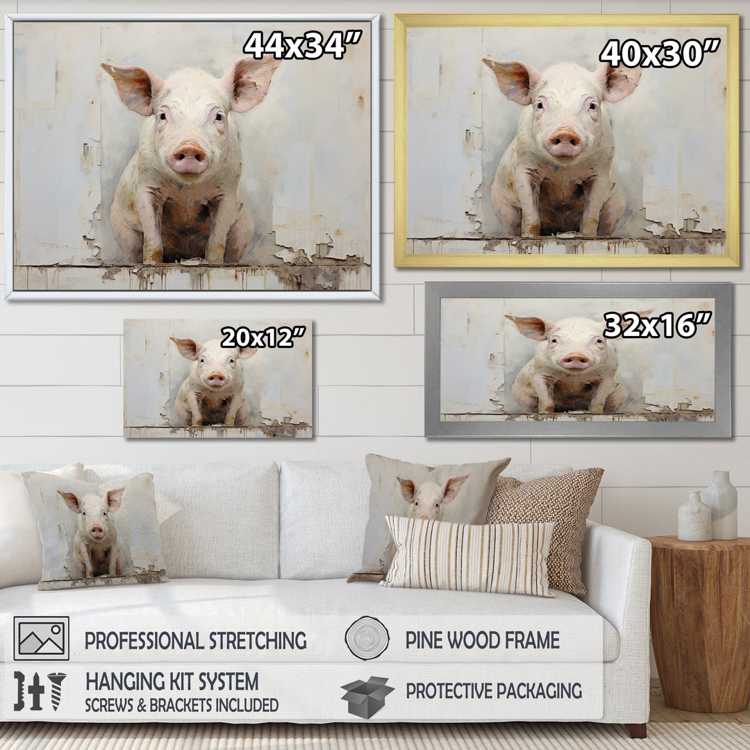 The Art Of Pigs - Pig Canvas Wall Art