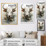 Forever Grazing Flower Cow Portrait - Cow Wall Art Prints