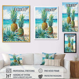 Juicy Pineapple Bliss IV - Food & Beverage Canvas Wall Art