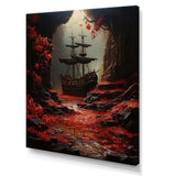 Buccaneer Rogues Ship - People Canvas Wall Art