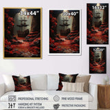 Buccaneer Rogues Ship - People Canvas Wall Art