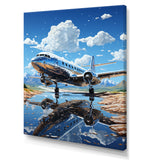 Futuristic Interpretation Of A Silver Space Plane - Plane Canvas Wall Art