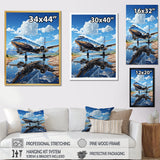 Futuristic Interpretation Of A Silver Space Plane - Plane Canvas Wall Art