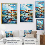 Plane Wildlife Takeoff Anticipation - Plane Canvas Wall Art