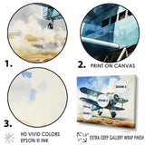 Soaring Plane Through The Sky - Plane Canvas Wall Art