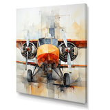 Portrait View Of Plane - Plane Canvas Wall Art