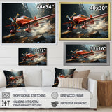 An Action Blur Plane In Flight - Plane Canvas Wall Art