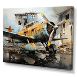 Plane Prelude To Flight - Plane Canvas Wall Art