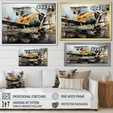 Plane Prelude To Flight - Plane Canvas Wall Art