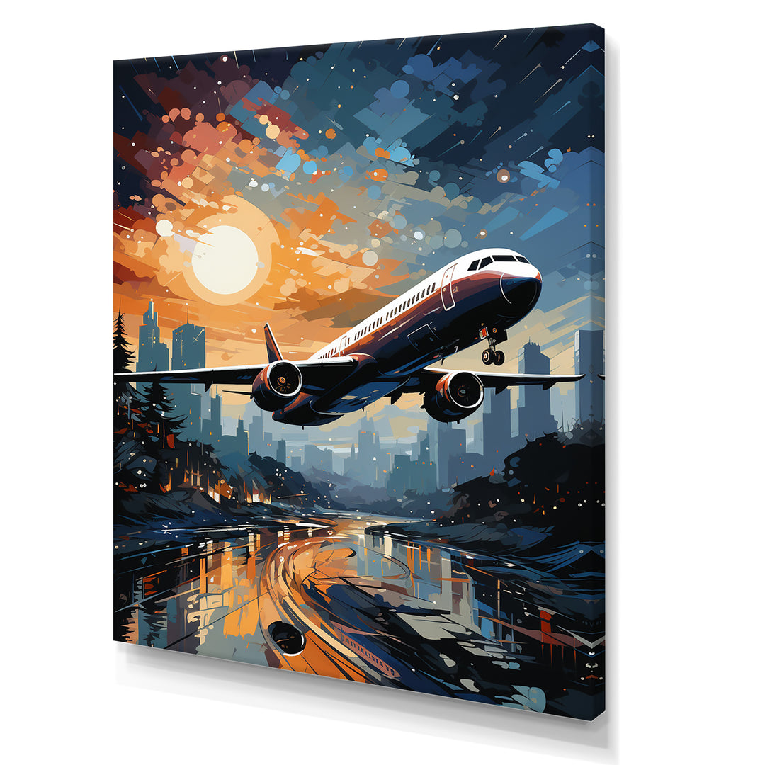 Plane Prelude To Flight Adventure - Plane Canvas Wall Art