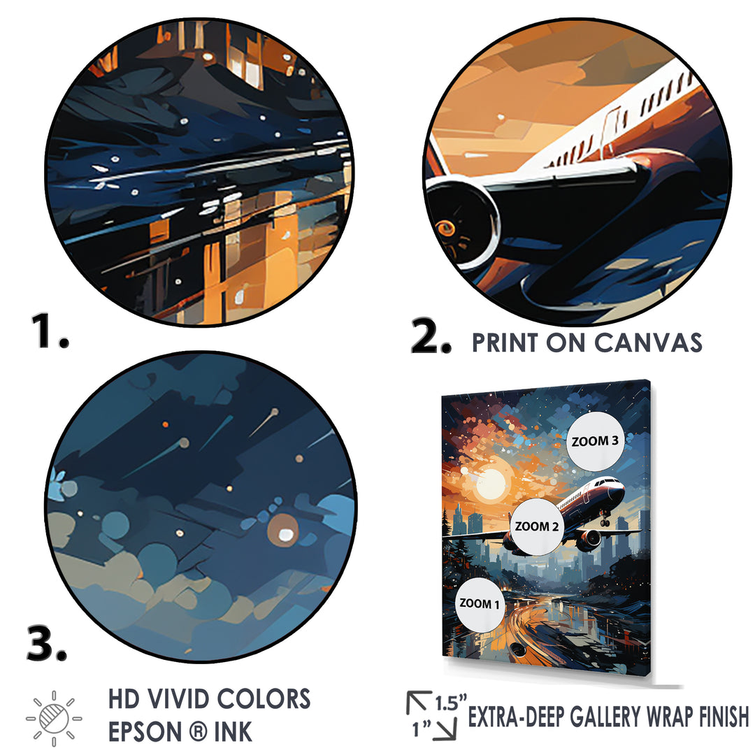 Plane Prelude To Flight Adventure - Plane Canvas Wall Art
