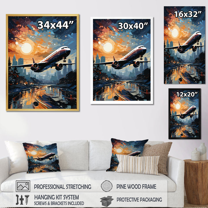 Plane Prelude To Flight Adventure - Plane Canvas Wall Art