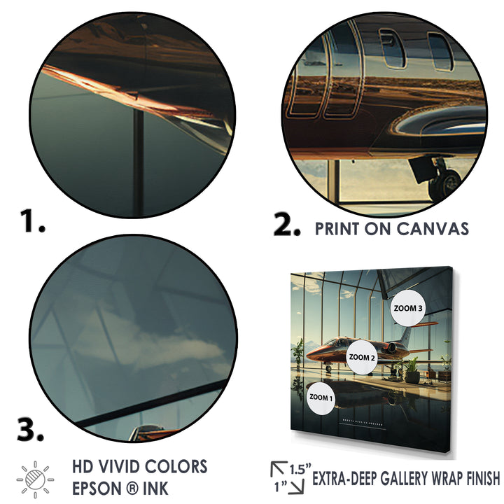 Jet Plane Matrix Showcase - Plane Canvas Wall Art
