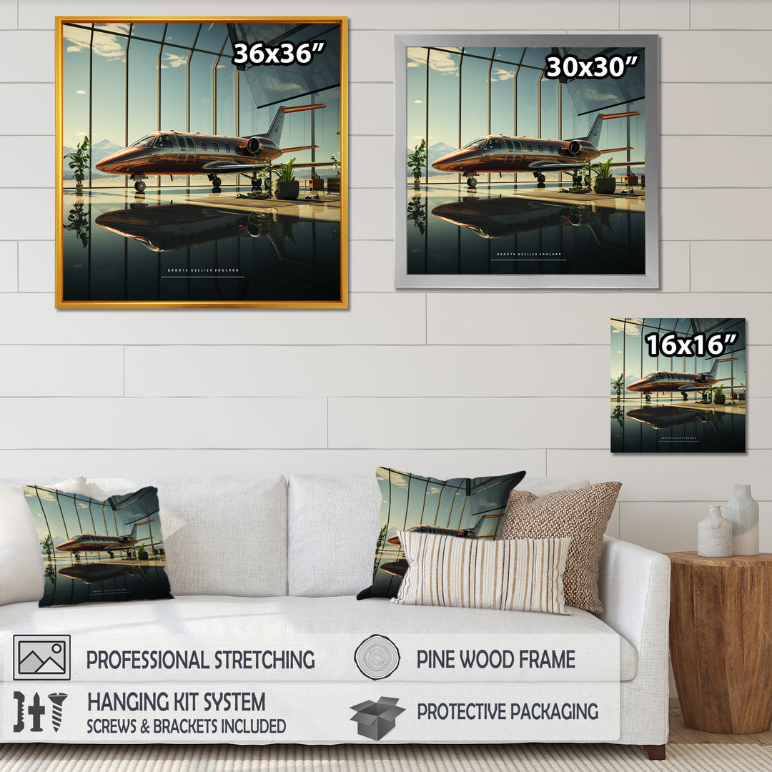 Jet Plane Matrix Showcase - Plane Canvas Wall Art