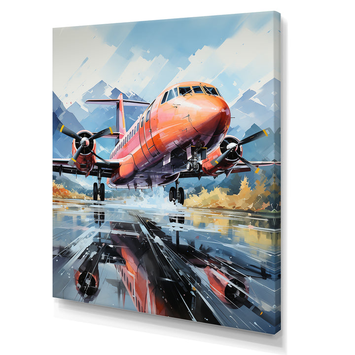 Engines Roaring Flight Takeoff - Plane Canvas Wall Art