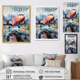 Engines Roaring Flight Takeoff - Plane Canvas Wall Art