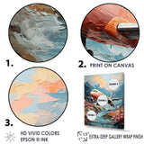 Impressionist Aerial Plane Mid Flight - Plane Canvas Wall Art