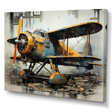 Industrial Plane Essence - Plane Canvas Wall Art