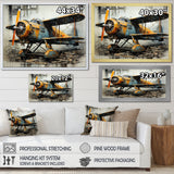 Industrial Plane Essence - Plane Canvas Wall Art