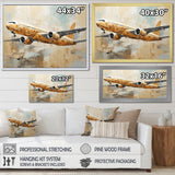 Passenger Plane Wings Of Adventure - Plane Canvas Wall Art