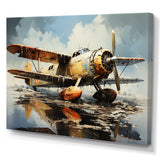 Surreal Sea Plane Dream - Plane Canvas Wall Art