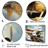 Surreal Sea Plane Dream - Plane Canvas Wall Art