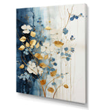 Beige And Gold Minimalism Botanical Serenity - Floral Canvas Wall Art