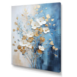 Beige And Gold Flourishing Flora Wonders III - Floral Canvas Wall Art