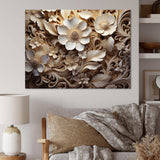 Flourishing Floral Organic Patterns - Floral Canvas Wall Art