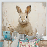 Bunny S Curious Flower Charm - Rabbit Wall Art Prints