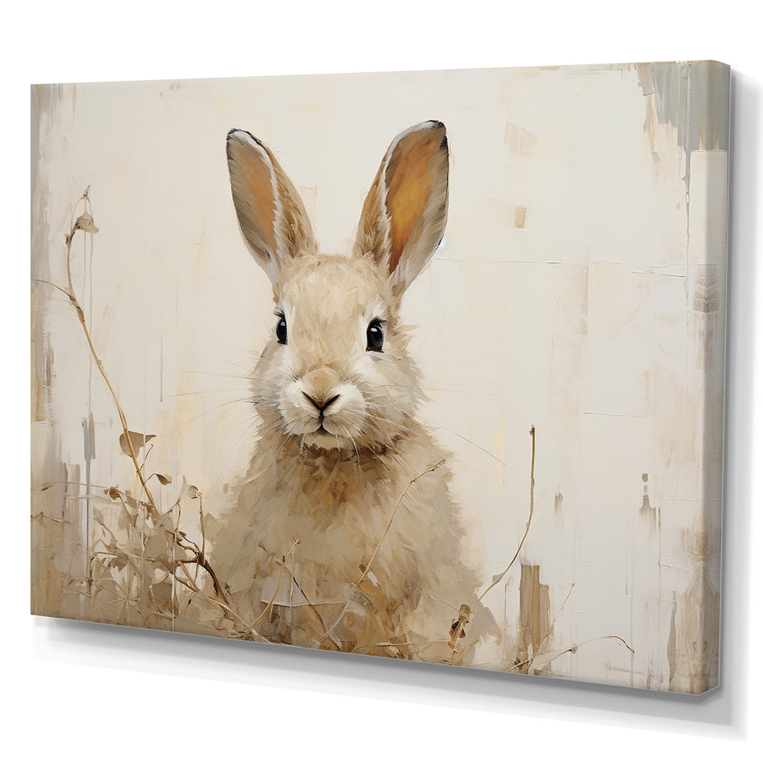 Bunny S Curious Flower Charm - Rabbit Wall Art Prints