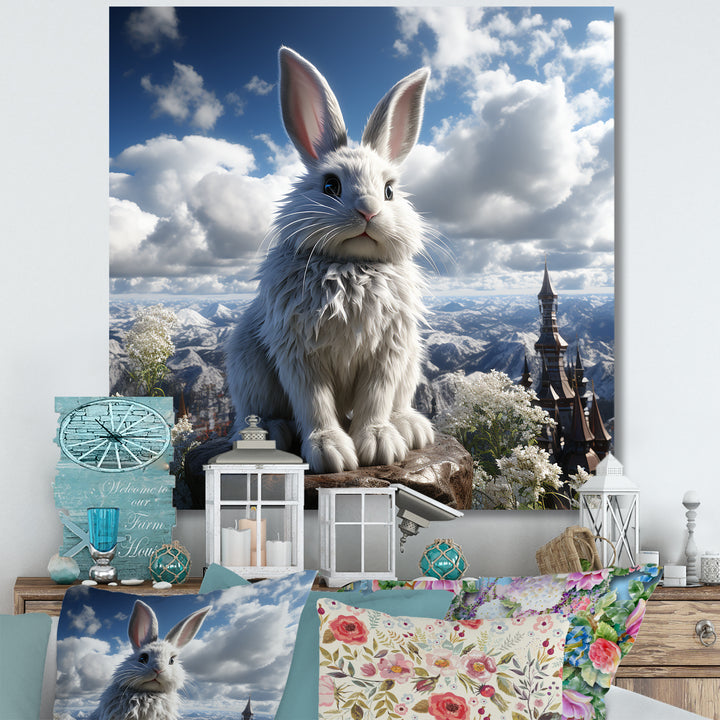 Mighty Rabbit Mountain Top - Rabbit Bedroom Wall Art