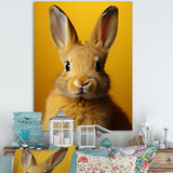 Whimsical Yellow Rabbit - Rabbit Wall Decor