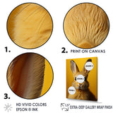 Whimsical Yellow Rabbit - Rabbit Wall Decor
