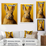 Whimsical Yellow Rabbit - Rabbit Wall Decor