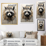 Mischief Raccoon Portrait - Raccoon Wall Decor