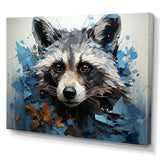 Mischief Raccoon Portrait I - Animals Canvas Wall Art