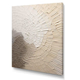 Graceful Minimalism Beige Muted Art - Abstract Canvas Wall Art