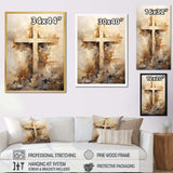 Minimalism Religious Cross - Spiritual Canvas Wall Art