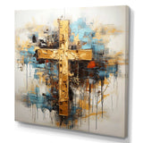 Divine Love Religious Cross III - Spiritual Canvas Wall Art