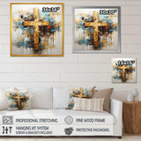 Divine Love Religious Cross III - Spiritual Canvas Wall Art