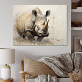 Mighty Strong Rhinoceros - Gray Rhinoceros Wall Art
