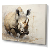 Mighty Strong Rhinoceros - Gray Rhinoceros Wall Art