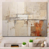 Abstract Beige Brown Road Collage - Abstract Canvas Wall Art